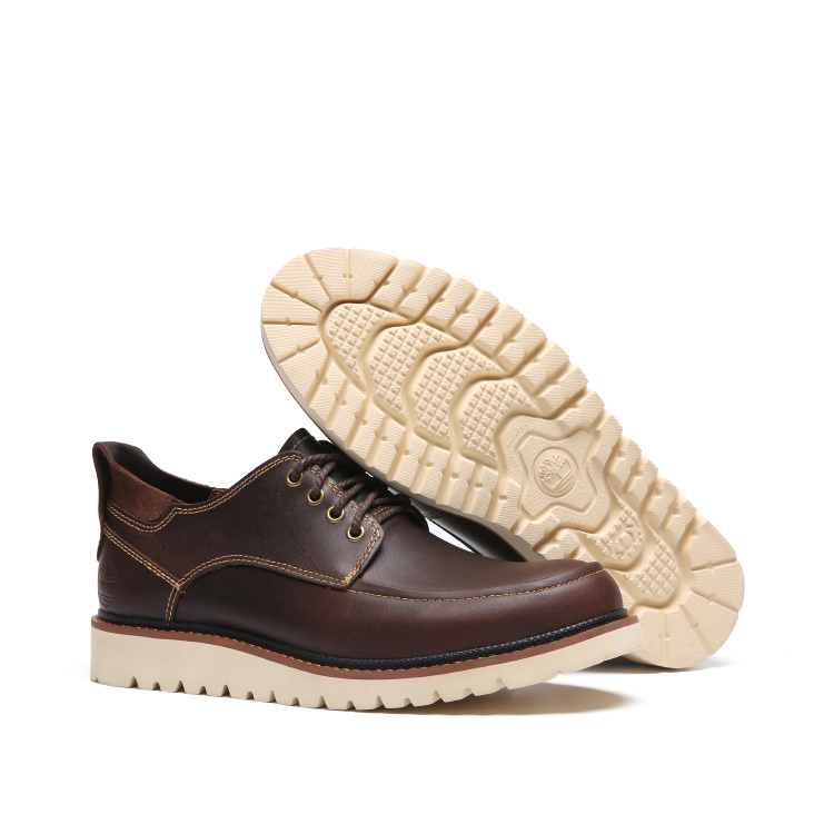 pas cher hommes timberland low fashion casual chaussures leatherwear rubber sole solid color